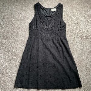 Altar’d state black crochet overlay dress (size m)